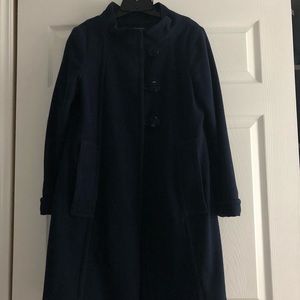 Bebe navy wool coat